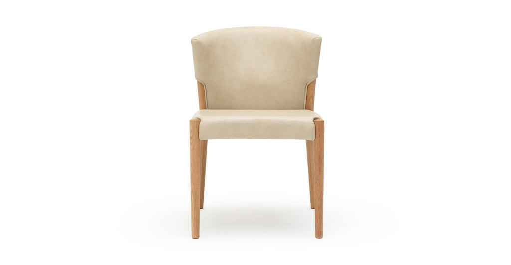 Ronda Dining Chair - Light Oak & Alabama Limestone.