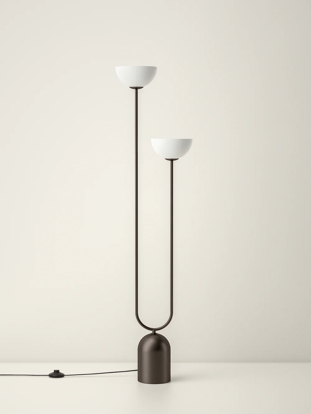 Ruzo - 2 Light Bronze And Porcelain Floor Lamp