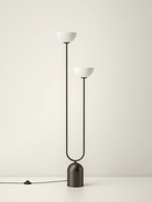 Ruzo - 2 Light Bronze And Porcelain Floor Lamp