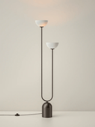 Ruzo - 2 Light Bronze And Porcelain Floor Lamp