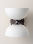 Ruzo - 2 Light Bronze And Porcelain Wall Light
