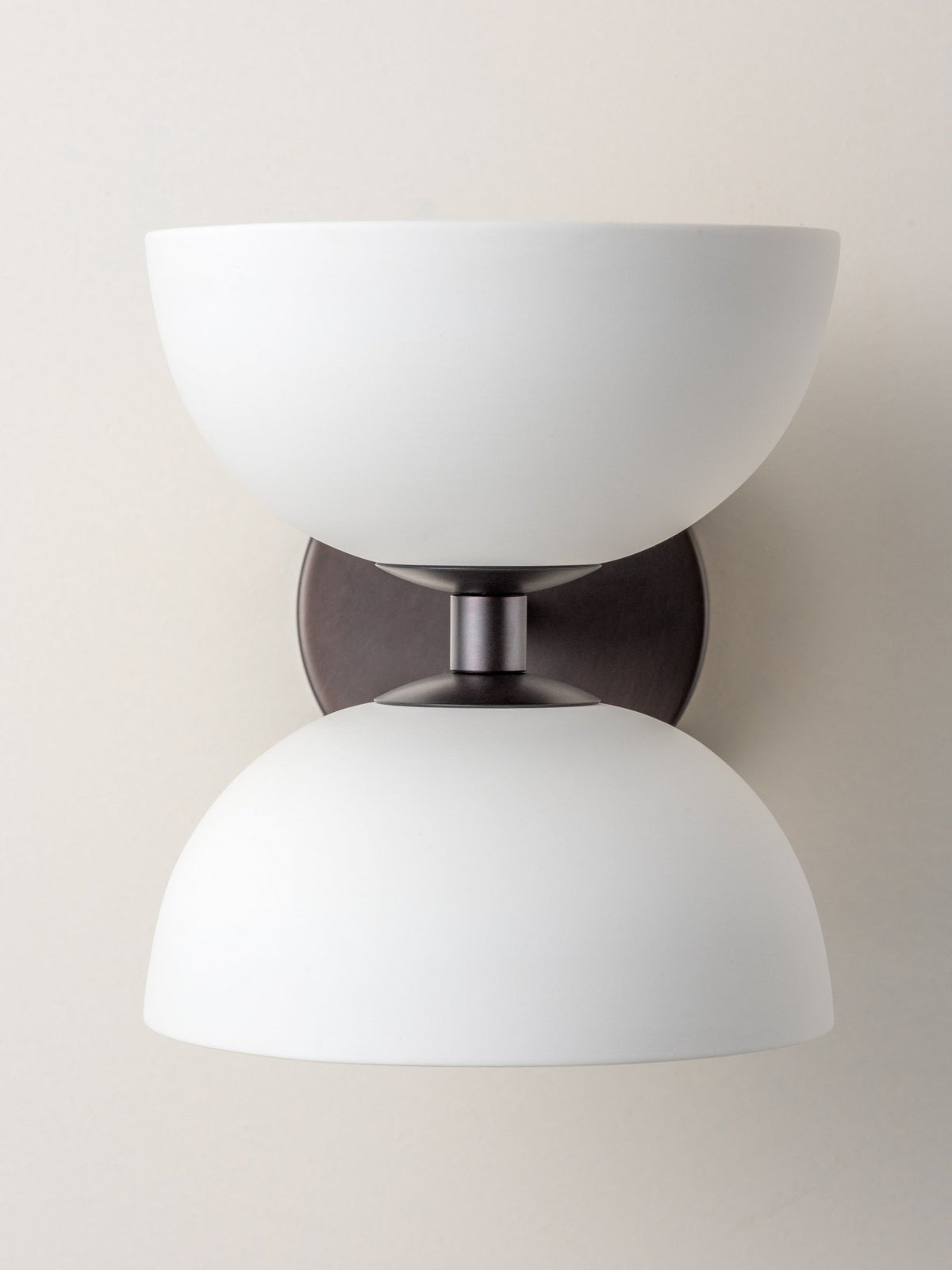 Ruzo - 2 Light Bronze And Porcelain Wall Light