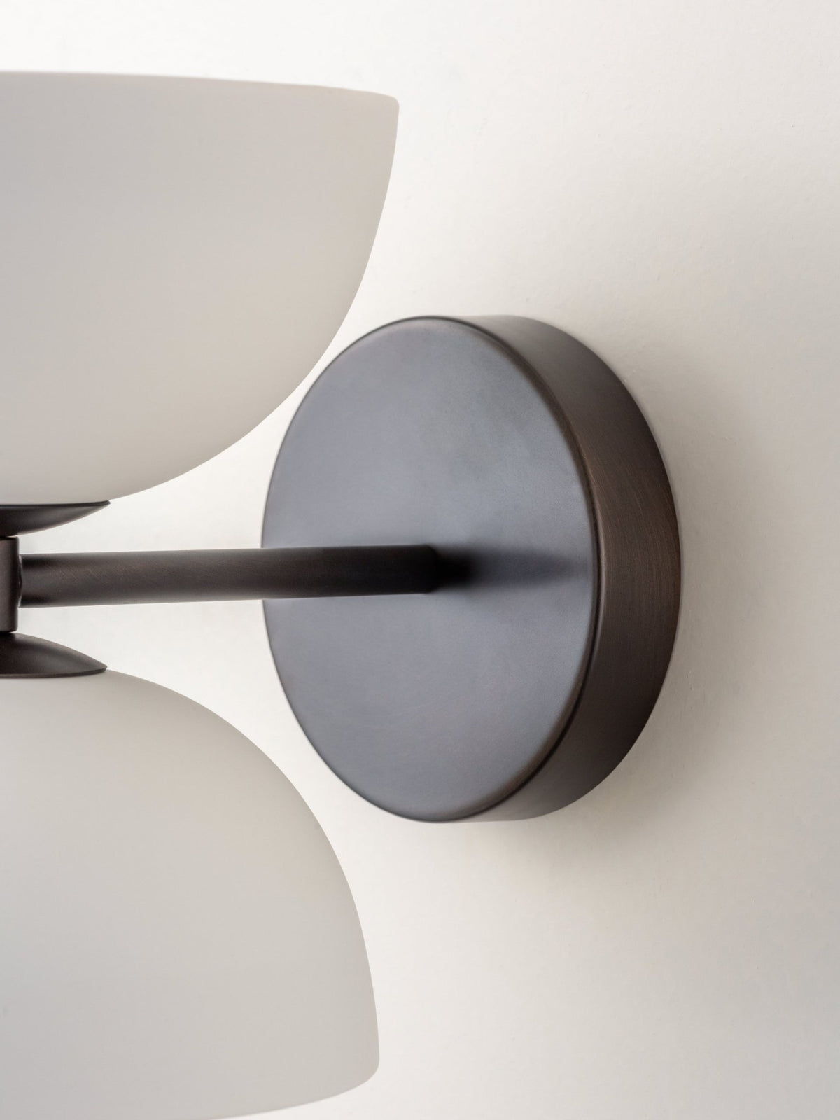 Ruzo - 2 Light Bronze And Porcelain Wall Light