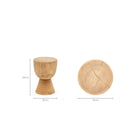 Sacha Stool - Natural - Side Tables Loom Collection Loom Collection Dubai
