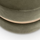 Saga Stool - Blonde Oak & Conte Sepia Velvet - Ottomans Tolv Loom Collection Dubai