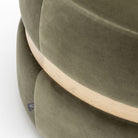 Saga Stool - Blonde Oak & Conte Sepia Velvet - Ottomans Tolv Loom Collection Dubai