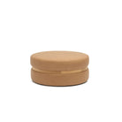 Saga Stool - Light Oak & Pecan Leather - Ottomans Tolv Loom Collection Dubai