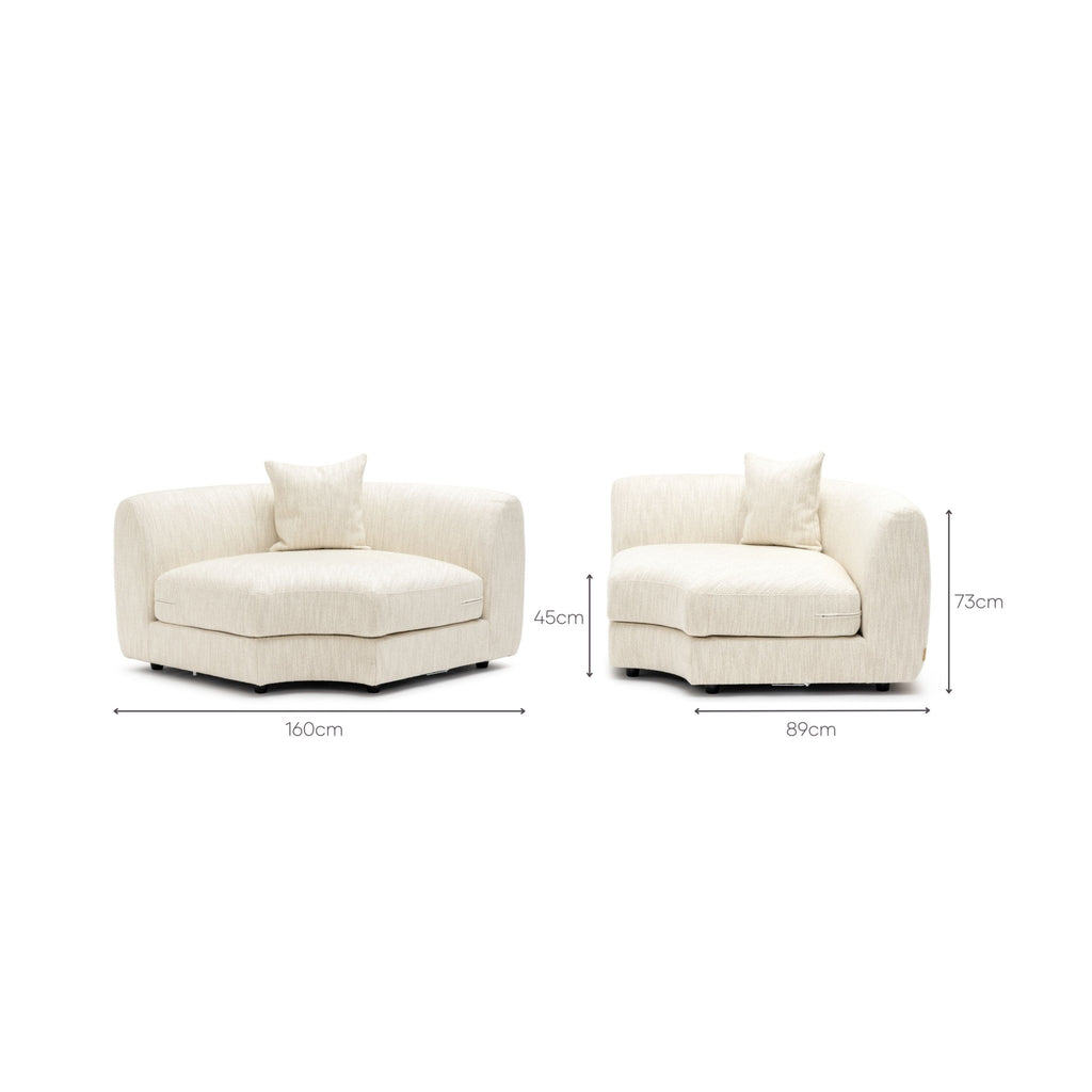 Sandro Corner - Almond - Sofa Loom Collection Loom Collection Dubai