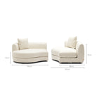 Sandro Left Chaise - Almond