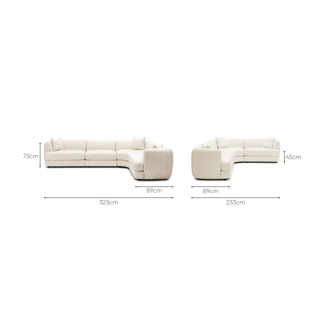 Sandro Sofa - Almond L11 - Modular Sofas Loom Collection Loom Collection Dubai
