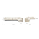 Sandro Sofa - Almond L12 - Modular Sofas Loom Collection Loom Collection Dubai