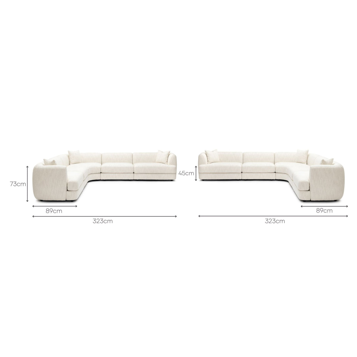 Sandro Sofa - Almond L16 - Modular Sofas Loom Collection Loom Collection Dubai