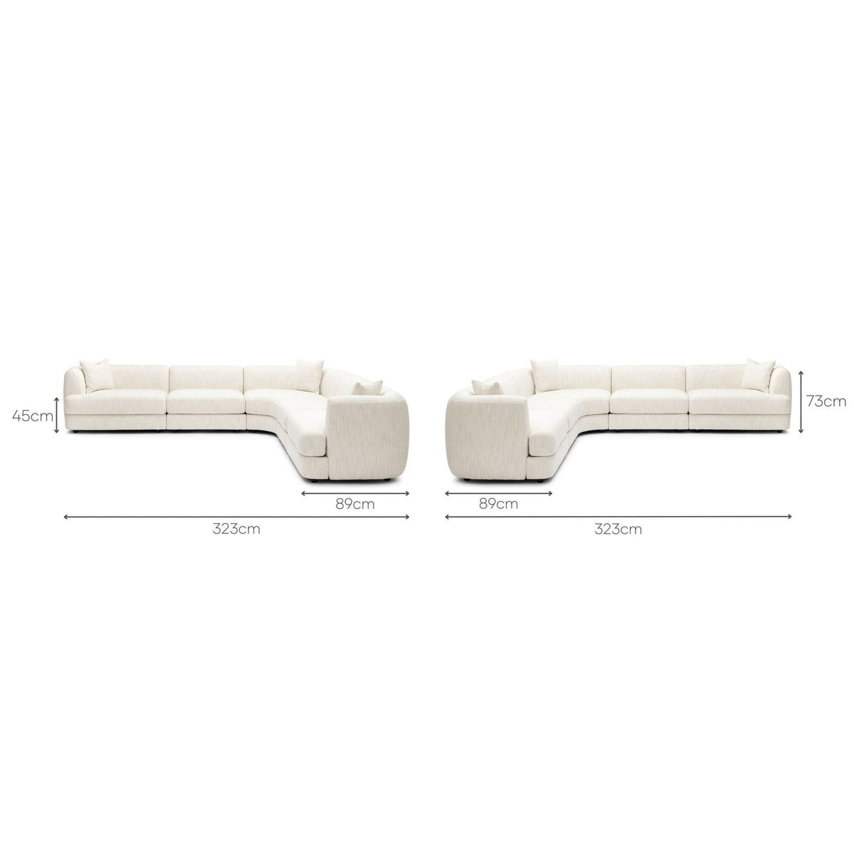 Sandro Sofa - Almond L16 - Modular Sofas Loom Collection Loom Collection Dubai