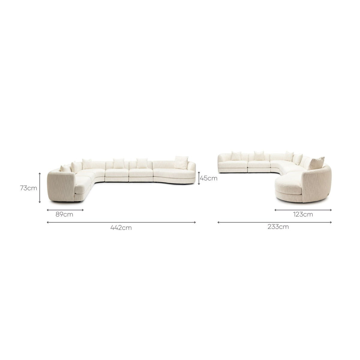 Sandro Sofa - Almond L19 - Modular Sofas Loom Collection Loom Collection Dubai