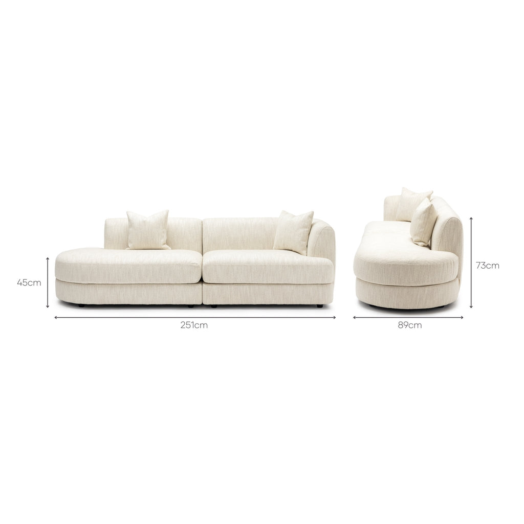 Sandro Sofa - Almond L3