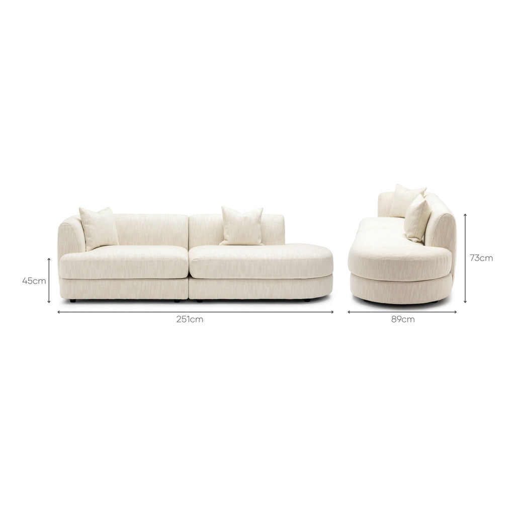 Sandro Sofa - Almond L3
