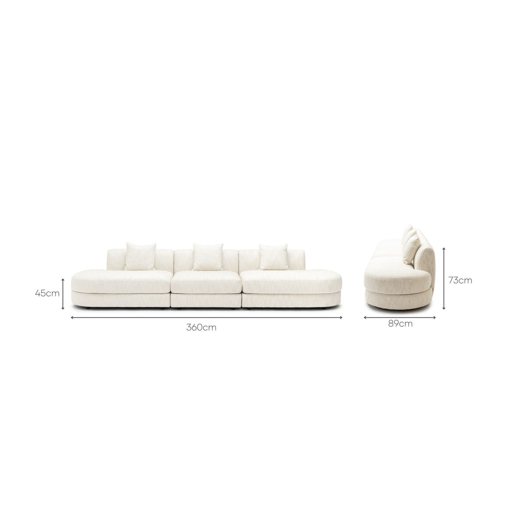 Sandro Sofa - Almond L5 - Sofas Loom Collection Loom Collection Dubai