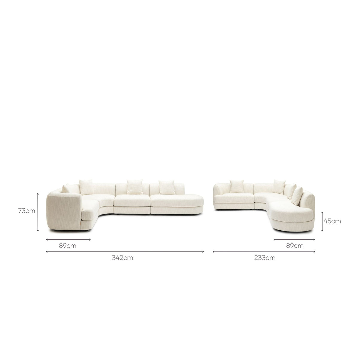 Sandro Sofa - Almond L9 - Modular Sofas Loom Collection Loom Collection Dubai
