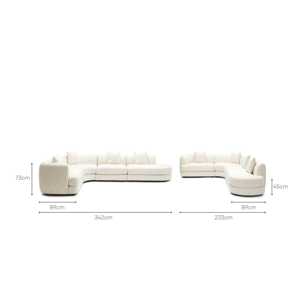 Sandro Sofa - Almond L9 - Modular Sofas Loom Collection Loom Collection Dubai