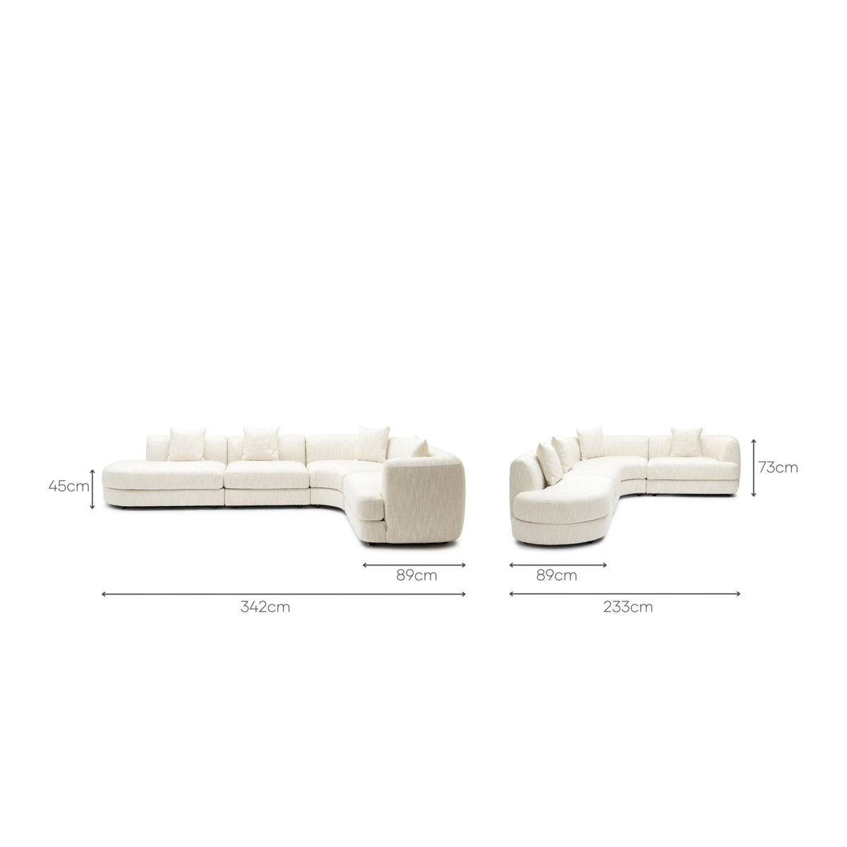 Sandro Sofa - Almond L9 - Modular Sofas Loom Collection Loom Collection Dubai