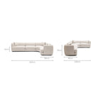 Sandro Sofa - Fog L11 - Modular Sofas Loom Collection Loom Collection Dubai