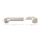 Sandro Sofa - Fog L12 - Modular Sofas Loom Collection Loom Collection Dubai