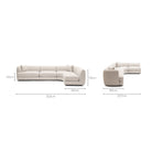 Sandro Sofa - Fog L13 - Modular Sofas Loom Collection Loom Collection Dubai