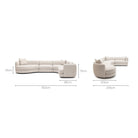 Sandro Sofa - Fog L14 - Modular Sofas Loom Collection Loom Collection Dubai