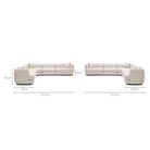 Sandro Sofa - Fog L16 - Modular Sofas Loom Collection Loom Collection Dubai