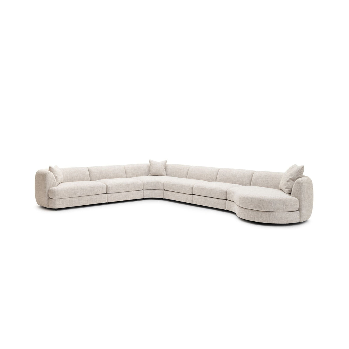 Sandro Sofa - Fog L19 - Modular Sofas Loom Collection Loom Collection Dubai
