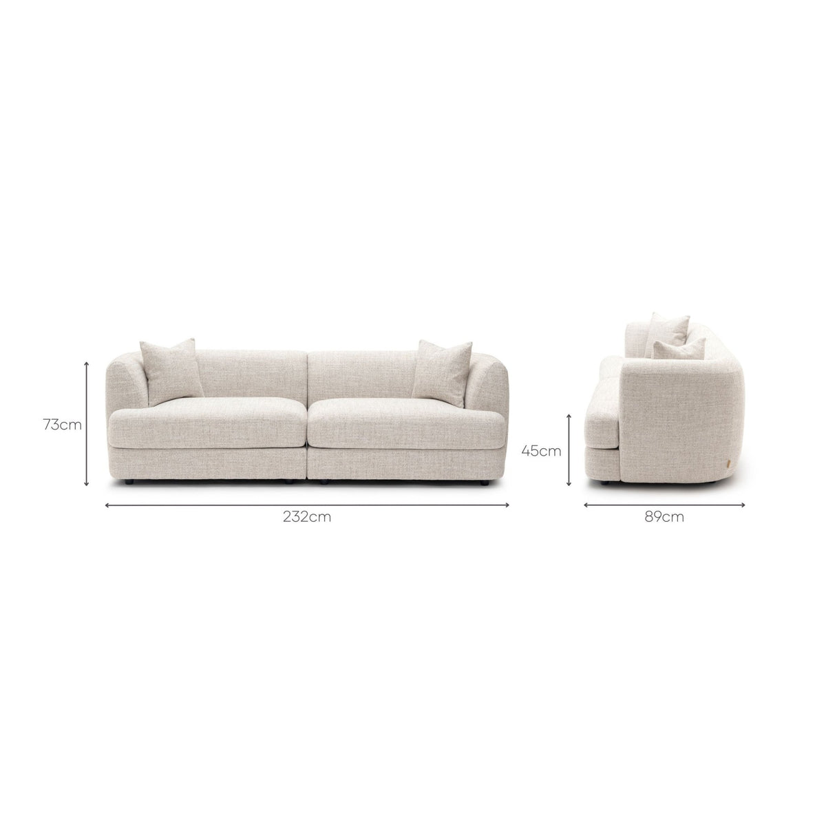 Sandro Sofa - Fog L1 - Sofas Loom Collection Loom Collection Dubai