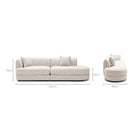 Sandro Sofa - Fog L3 - Sofas Loom Collection Loom Collection Dubai