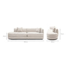 Sandro Sofa - Fog L3 - Sofas Loom Collection Loom Collection Dubai