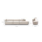 Sandro Sofa - Fog L6 - Sofas Loom Collection Loom Collection Dubai