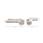 Sandro Sofa - Fog L9 - Modular Sofas Loom Collection Loom Collection Dubai