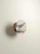 Santi - Calacatta Viola Marble And Aged Brass Wall Light - Wall Lights Lights&Lamps Loom Collection Dubai