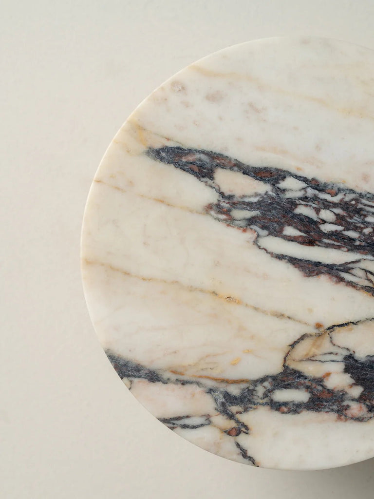 Santi - Calacatta Viola Marble And Aged Brass Wall Light - Wall Lights Lights&Lamps Loom Collection Dubai