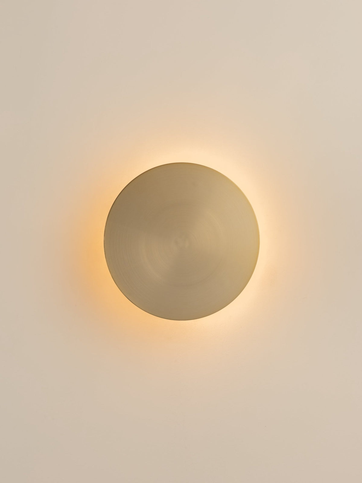 Santi - Led Adjustable Disk Wall Light Brushed Brass