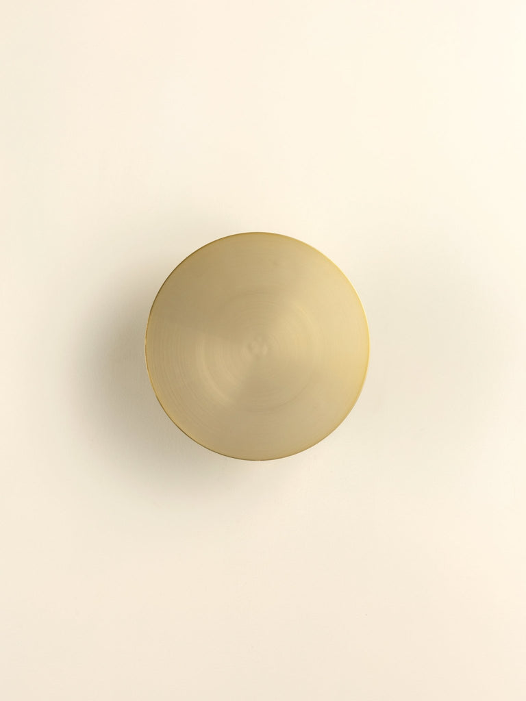 Santi - Led Adjustable Disk Wall Light Brushed Brass.