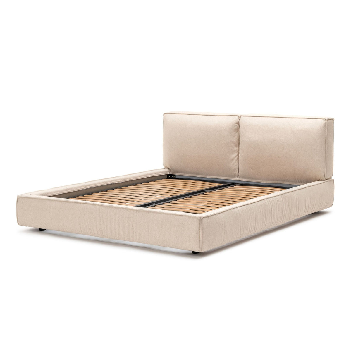 Santorini Standard Bed - Beige - Beds Loom Collection Loom Collection Dubai