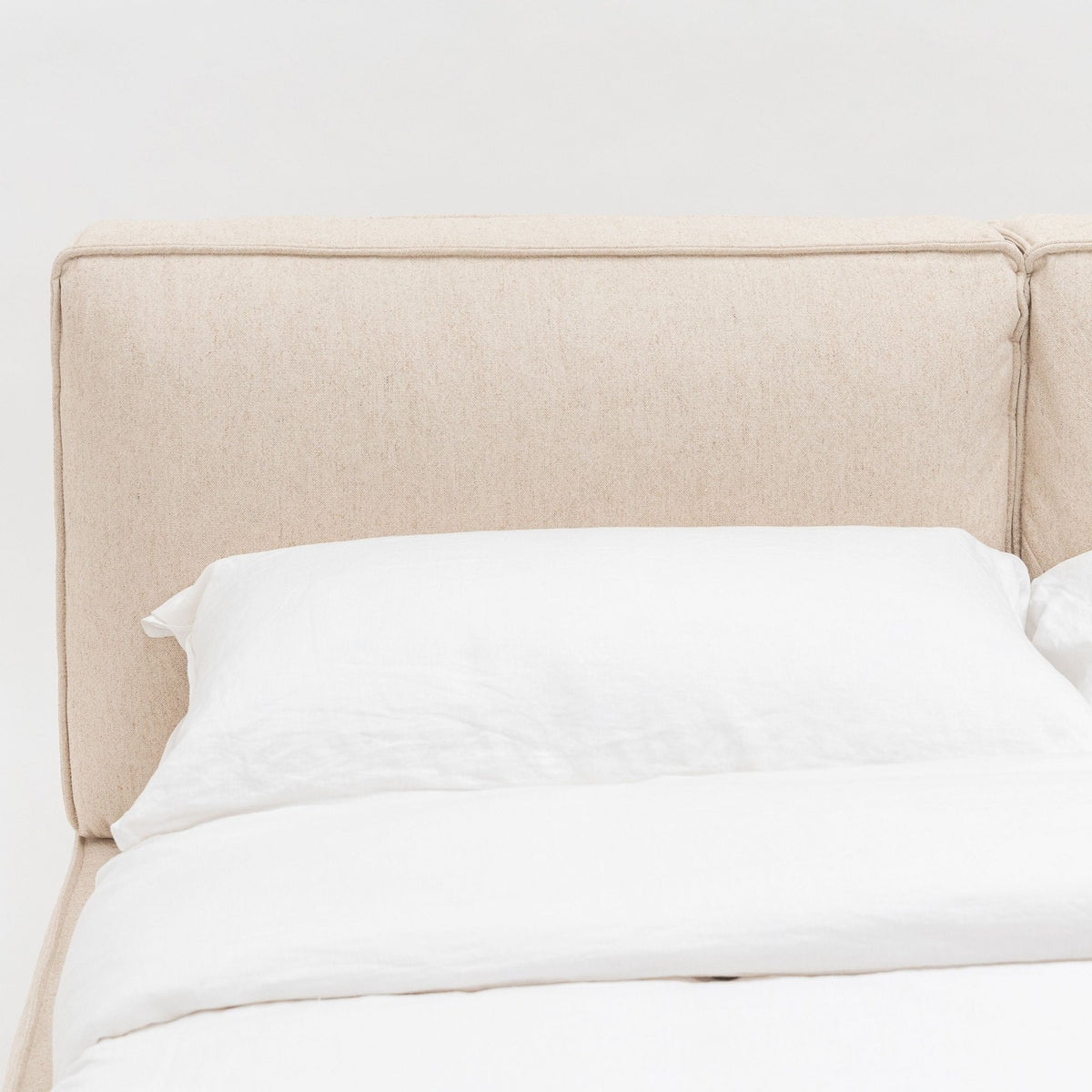 Santorini Standard Bed - Beige - Beds Loom Collection Loom Collection Dubai