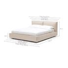 Santorini Standard Bed - Beige - Beds Loom Collection Loom Collection Dubai