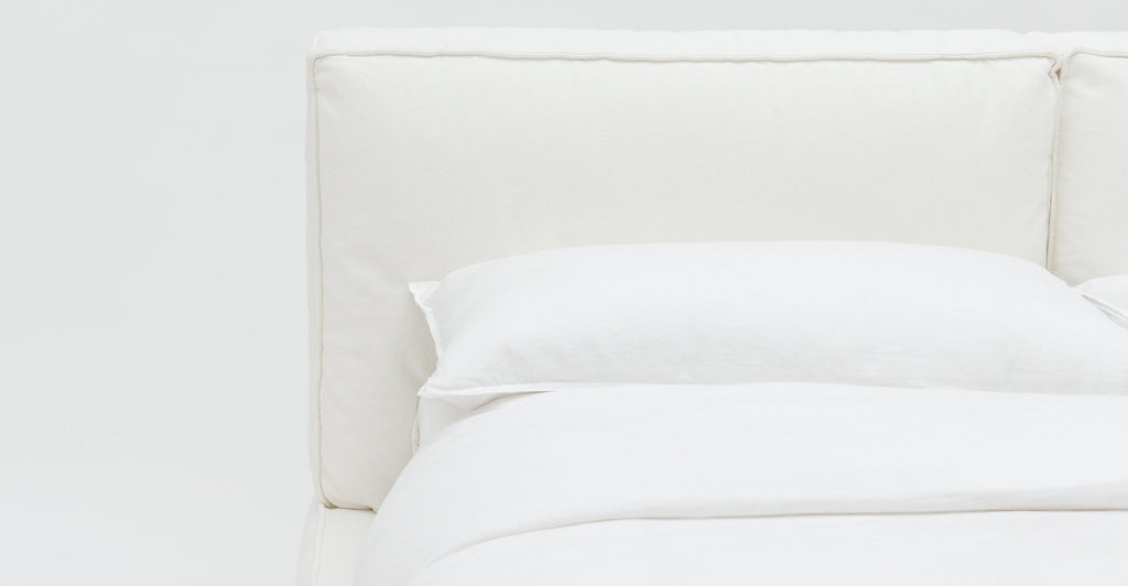 Santorini Standard Bed - Off White.