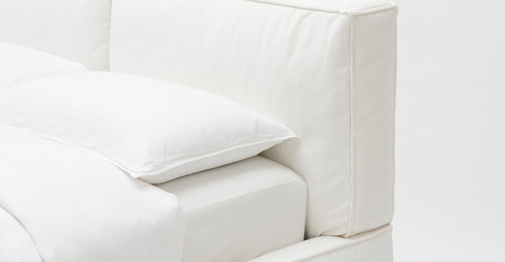 Santorini Standard Bed - Off White.