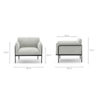 Scribe Armchair - Diamond - Accent Chairs Natadora Loom Collection Dubai