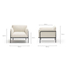 Scribe Armchair - Oatmeal - Accent Chairs Natadora Loom Collection Dubai