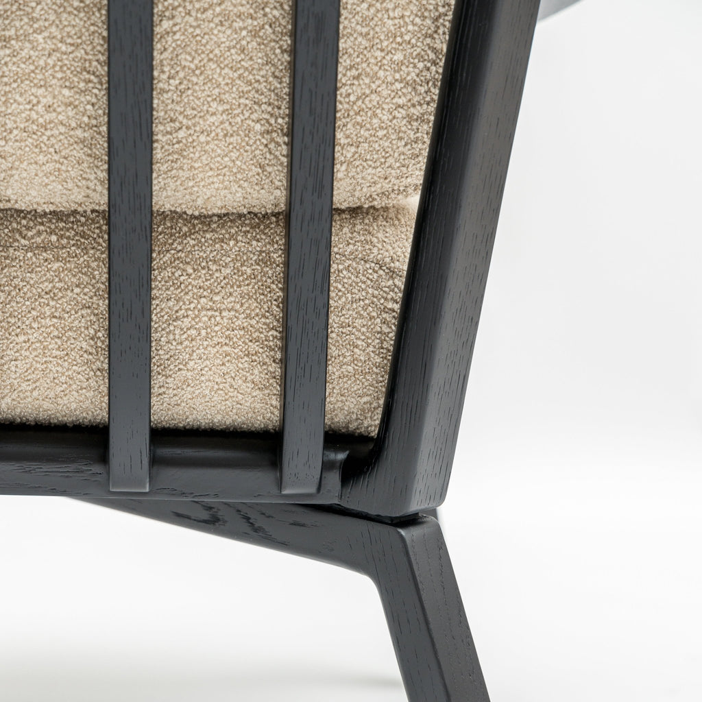 Sensu Lounge Chair - Black & Fawn - Loom Collection