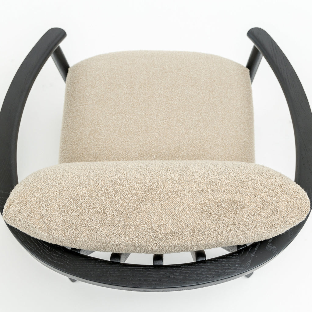 Sensu Lounge Chair - Black & Fawn - Loom Collection