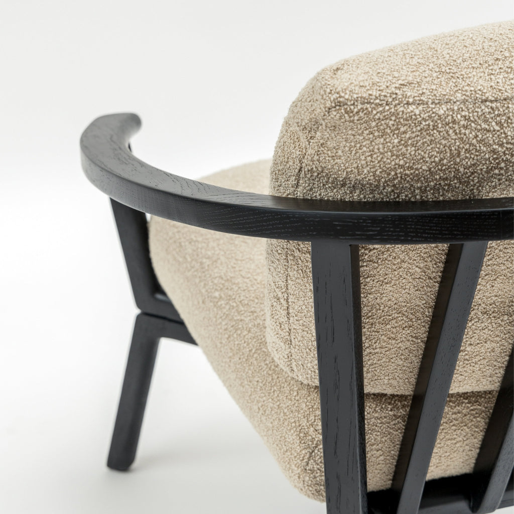 Sensu Lounge Chair - Black & Fawn - Loom Collection