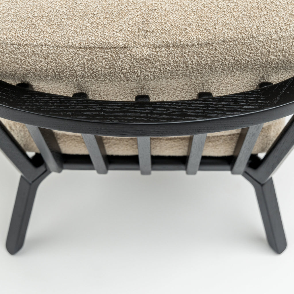 Sensu Lounge Chair - Black & Fawn - Loom Collection